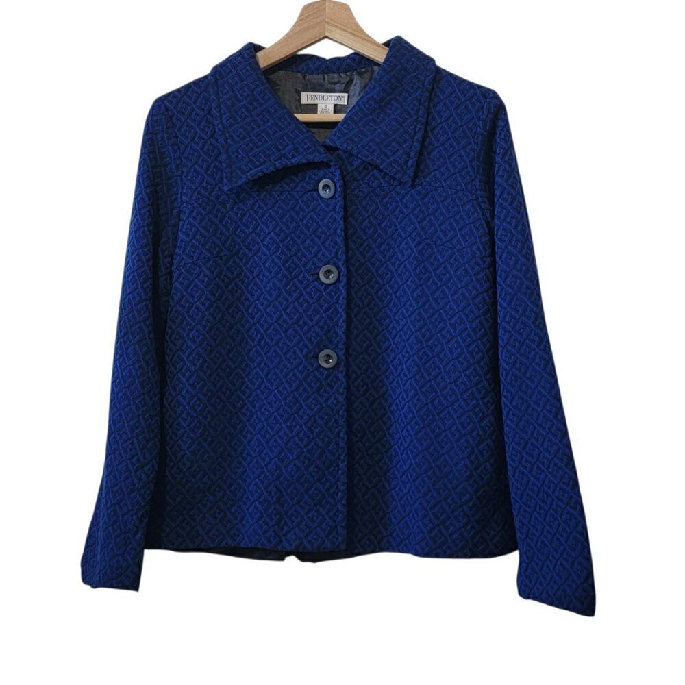 Pendleton 100% Virgin Wool Natural Fibers 3 Button Blazer Jacket